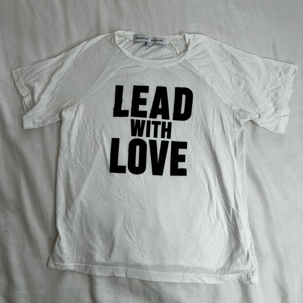 Rebecca Minkoff white graphic tee